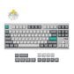 Lemokey L4 QMK Wireless Custom Mechanical Keyboard Full Aluminum Frame Space Silver Version 80 Percent Layout For Windows Mac Linux Keychron Super Banana Switch